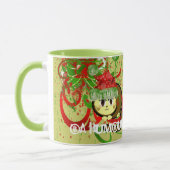 Ba Humbug Kitty Cat Grunge Weihnachtsfeiertag Tasse (Links)