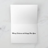 BA Hunde und Schwein-Weihnachtskarte Feiertagskarte (Innenseite)