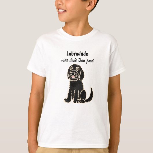 BA- Labradoodle Cartoon T - Shirt (Vorderseite)