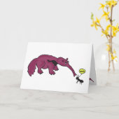 BA lustige Anteater-Gruß-Karte Karte (Gelbe Blume)