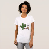 BA lustiges Cartoon-Stachelschwein und Kaktus-T - T-Shirt (Vorne ganz)
