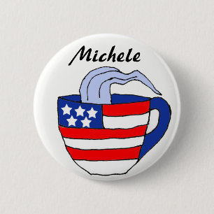 BA Michele Bachmann Teacup-Knopf Button