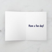 BA - Niedliche Giraffe Geburtstagskarte Karte (Innenseite)