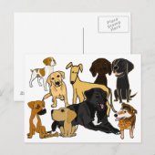 BA - Phantastische Hunde Hunde Postkarte (Vorne/Hinten)