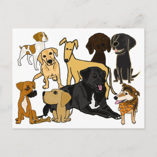 BA - Phantastische Hunde Hunde Postkarte