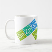 Ba-Zn GA! Periodische Tabellenelement-Tasse Kaffeetasse (Links)