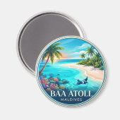 Baa Atoll Malediven Magnet (Vorderseite/Rückseite)