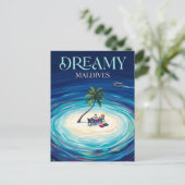 Baa Atoll Malediven Postkarte (Stehend Vorderseite)