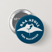 Baa Atoll Scuba Diving Button (Vorne & Hinten)