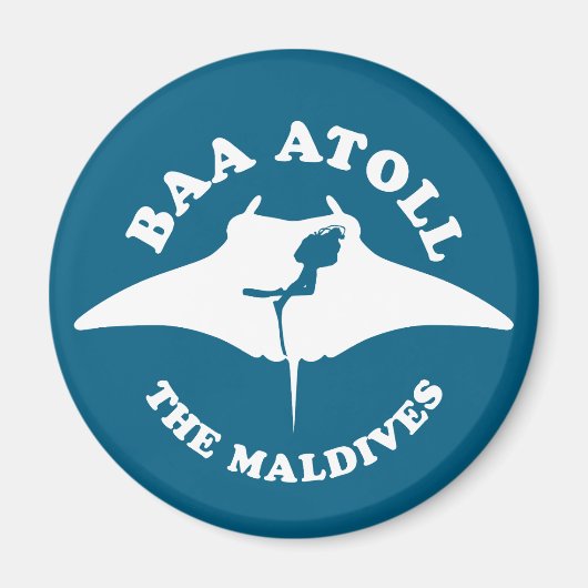 Baa Atoll Scuba Diving Magnet (Vorne)