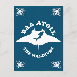Baa Atoll Scuba Diving Postkarte