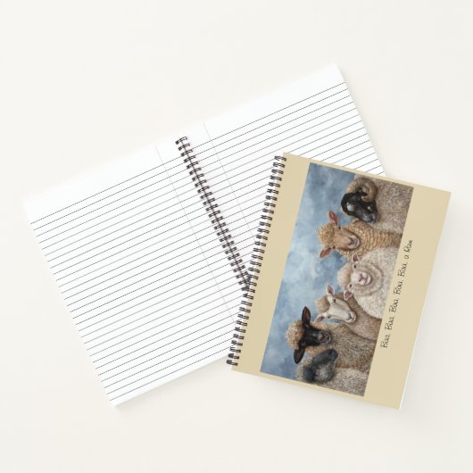 Baa, Baa, Baa, Baa, Baa a Ram Notebook Notizblock (Innenseite)