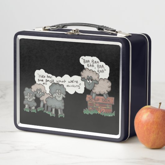 Baa, Baa, Baa Metall Brotdose (Beispiel)