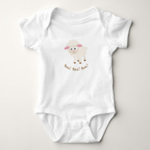 Baa Baa Baa Niedlich Lamb Baby Strampler