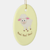 Baa! Baa! Baa! Niedlich Little Lamb Keramik Ornament (Rechts)