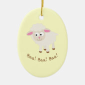 Baa! Baa! Baa! Niedlich Little Lamb Keramik Ornament (Vorne)