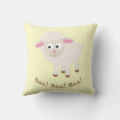 Baa! Baa! Baa! Niedlich Little Lamb Kissen (Rückseite)