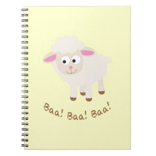 Baa! Baa! Baa! Niedlich Little Lamb Notizblock
