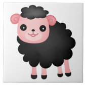Baa Baa Black Sheep Fliese (Vorderseite)