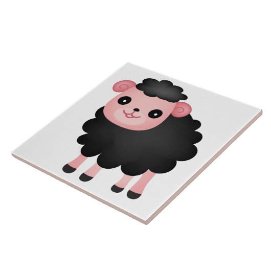 Baa Baa Black Sheep Fliese (Seite)