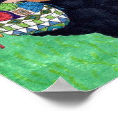 Baa Baa Black Sheep Folk Art Poster (Ecke)