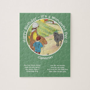 Baa, Baa, Black Sheep Geburtstagsparty Collection Puzzle