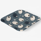 Baa Baa Black Sheep Pappteller (Gewinkelt)