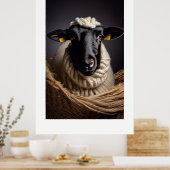 Baa Baa Black Sheep Poster (Küche)