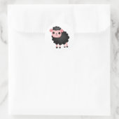 Baa Baa Black Sheep Runder Aufkleber (Tasche)
