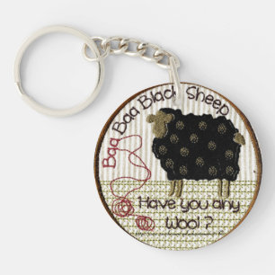 "Baa Baa Black Sheep" Schlüsselanhänger