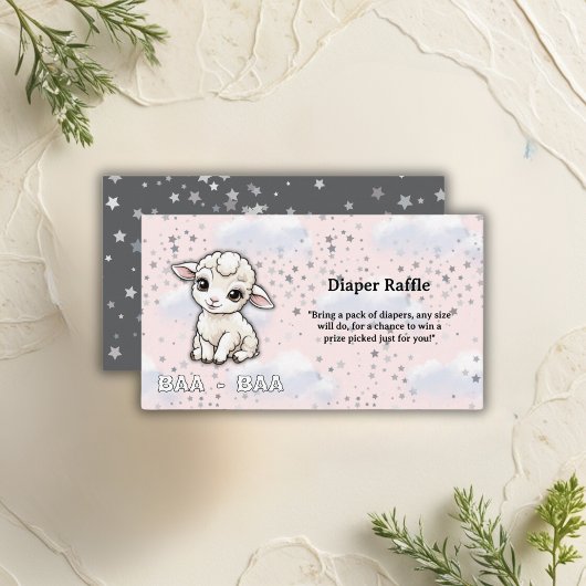 Baa-baa Kleine Lamm-Stars Babydusche Begleitkarte