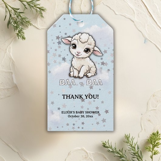 Baa-baa Kleine Lamm-Stars Babydusche Geschenkanhänger
