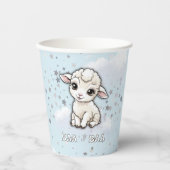 Baa-baa Kleine Lamm-Stars Babydusche Pappbecher (Vorderseite)