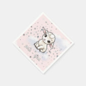 Baa-baa Kleine Lamm-Stars Babydusche Serviette (Ecke)