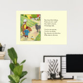 Baa, baa, schwarze Schafe, Hast du Wolle? Poster (Heimbüro)