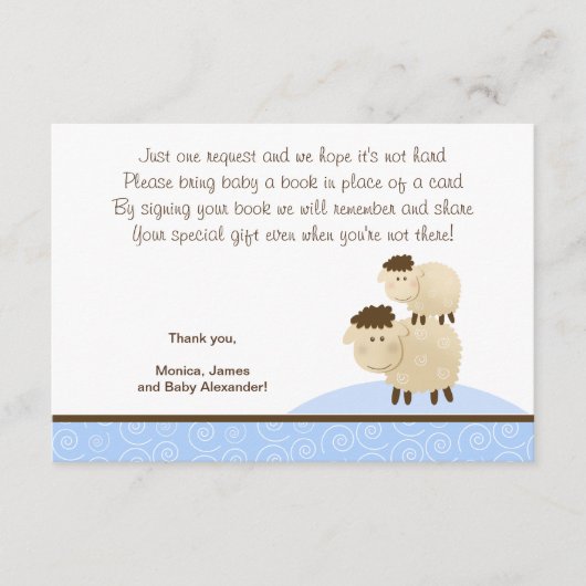 Baa Baa Sheep (Blue color) UAWG Enclosure Cards Begleitkarte (Vorderseite)