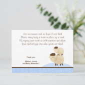 Baa Baa Sheep (Blue color) UAWG Enclosure Cards Begleitkarte (Stehend Vorderseite)