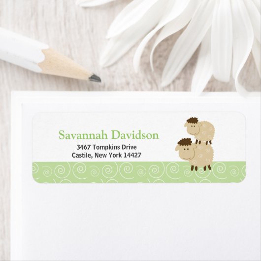 Baa Baa Sheep (grün), benutzerdefinierte Adressbez (Insitu)