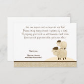 Baa Baa Sheep (neutrale Farbe) UAWG Umschließungsk Begleitkarte (Vorne/Hinten)