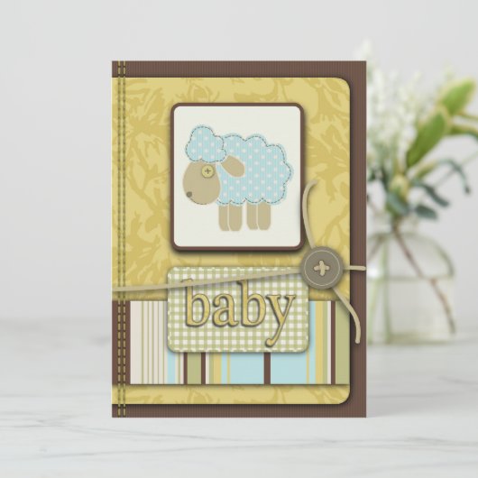 Baa-Einladung Einladung (Stehend Vorderseite)