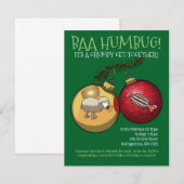 Baa Humbug Baubles Christmas Sheep & Candy Cartoon Einladung (Vorne/Hinten)