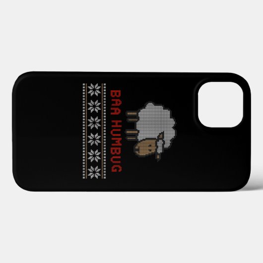 Baa Humbug Christmas Sheep Case-Mate iPhone Hülle (Rückseite (Horizontal))