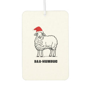Baa-Humbug Christmas-Sheep Funny Niedlicher Bauer Autolufterfrischer