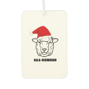 Baa-Humbug Christmas-Sheep Funny Niedlicher Bauer Autolufterfrischer