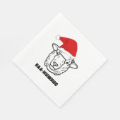 Baa-Humbug Christmas-Sheep Funny Niedlicher Bauer Serviette (Ecke)