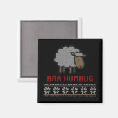 Baa Humbug Christmas Sheep Magnet (Vorderseite/Rückseite)