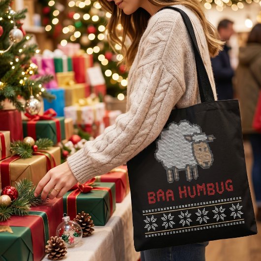 Baa Humbug Christmas Sheep | Ugy Sweater Style Tasche