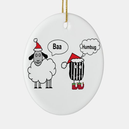 Baa Humbug Funny Christmas Ornament (Rechts)