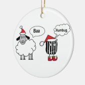 Baa Humbug Funny Christmas Ornament (Links)