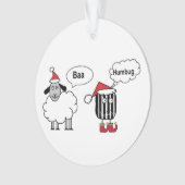 Baa Humbug Funny Festival Ornament (Vorderseite)